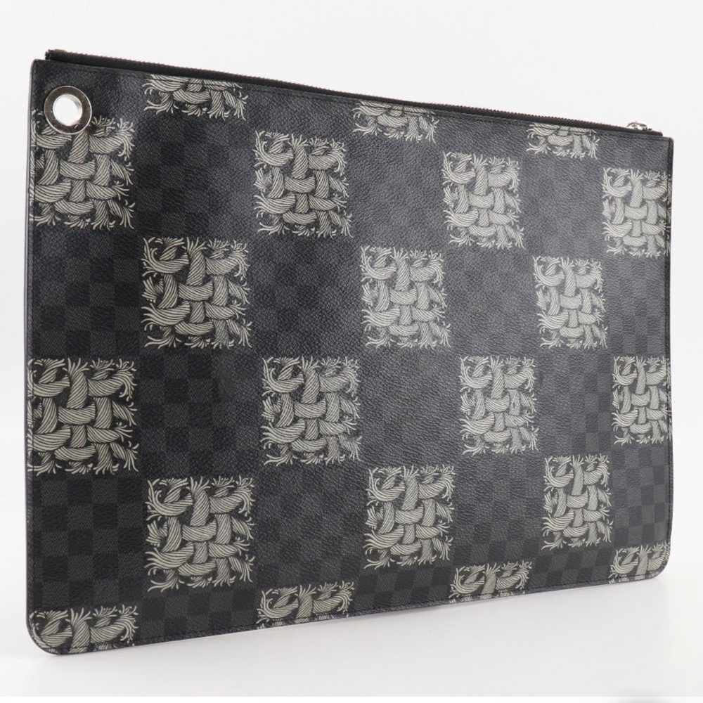 Louis Vuitton~Christopher Nemeth Collaboration Leather Unisex Portfolio - Picture 4 of 10